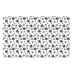 Grey Animal Paw Pattern Print Polyester Doormat