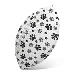 Grey Animal Paw Pattern Print Rugby Ball