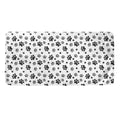 Grey Animal Paw Pattern Print Towel
