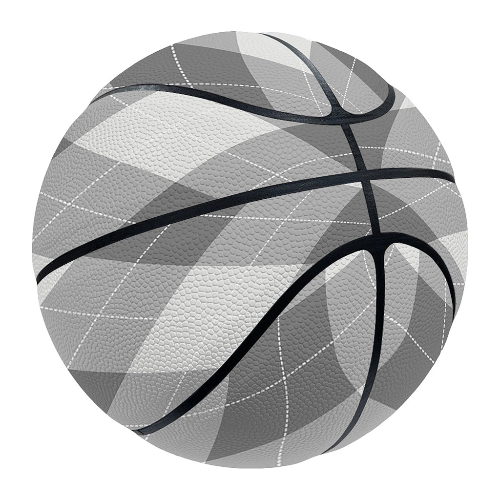 Grey Argyle Pattern Print Basketball