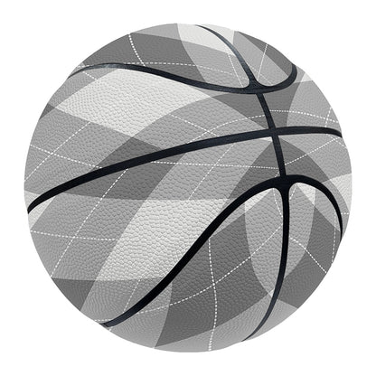 Grey Argyle Pattern Print Basketball