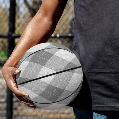 Grey Argyle Pattern Print Basketball