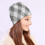 Grey Argyle Pattern Print Beanie