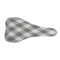 Grey Argyle Pattern Print Bicycle Seat Cover