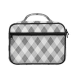Grey Argyle Pattern Print Briefcase Bible Bag