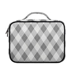 Grey Argyle Pattern Print Briefcase Bible Bag