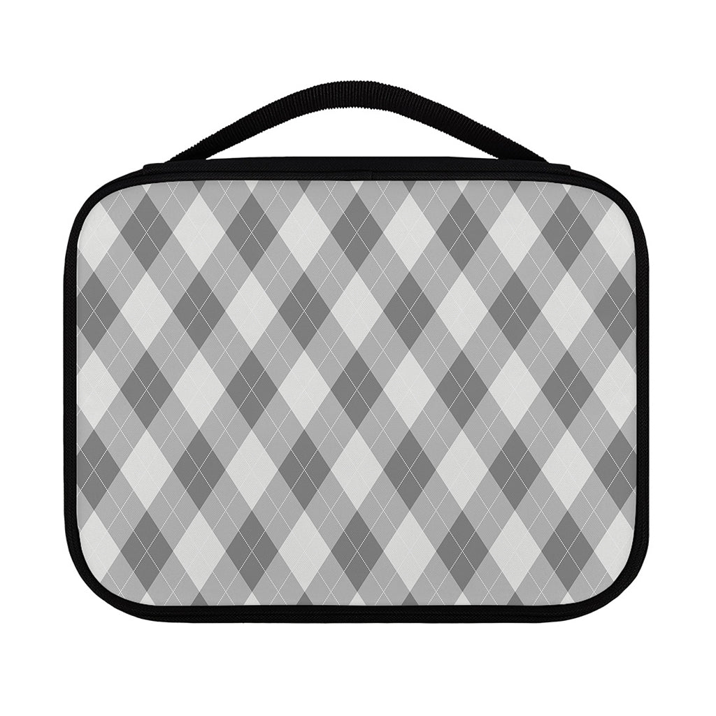 Grey Argyle Pattern Print Classic Bible Case