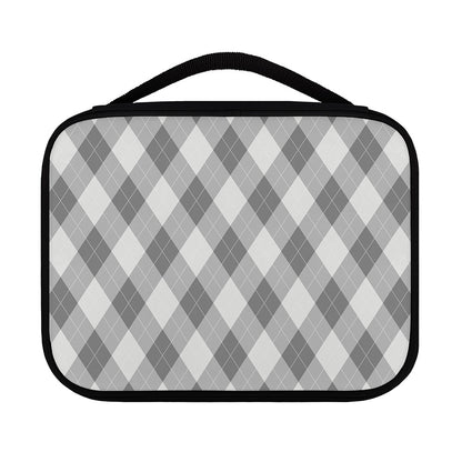 Grey Argyle Pattern Print Classic Bible Case