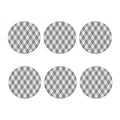 Grey Argyle Pattern Print Coaster Set