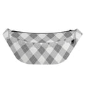 Grey Argyle Pattern Print Fanny Pack