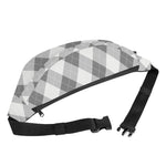 Grey Argyle Pattern Print Fanny Pack