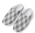Grey Argyle Pattern Print Mesh Casual Shoes