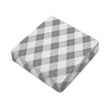 Grey Argyle Pattern Print Outdoor Seat Cushion Cover
