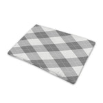 Grey Argyle Pattern Print Pet Cooling Mat Cover