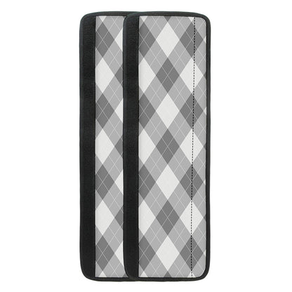 Grey Argyle Pattern Print Refrigerator Handle Covers