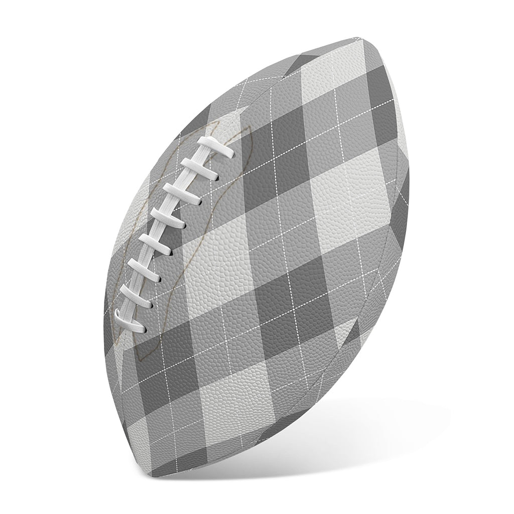 Grey Argyle Pattern Print Rugby Ball