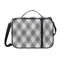 Grey Argyle Pattern Print Shoulder Strap Bible Bag