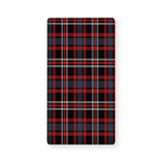 Grey Black And Red Scottish Plaid Print Baby Crib Sheet