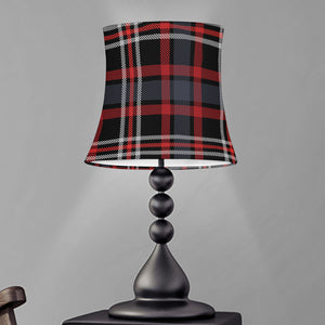 Grey Black And Red Scottish Plaid Print Bell Lamp Shade