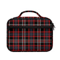 Grey Black And Red Scottish Plaid Print Briefcase Bible Bag