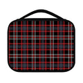 Grey Black And Red Scottish Plaid Print Classic Bible Case