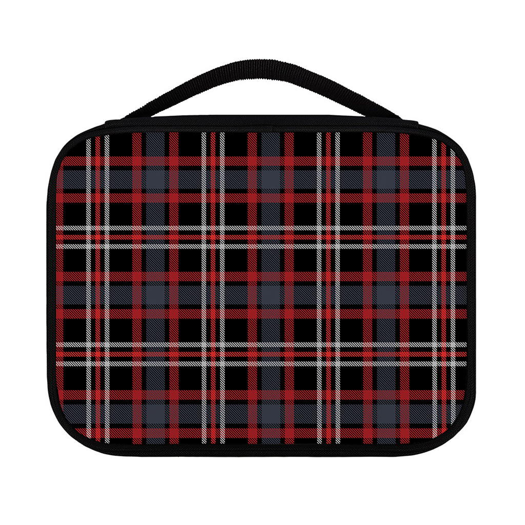 Grey Black And Red Scottish Plaid Print Classic Bible Case