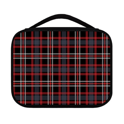 Grey Black And Red Scottish Plaid Print Classic Bible Case