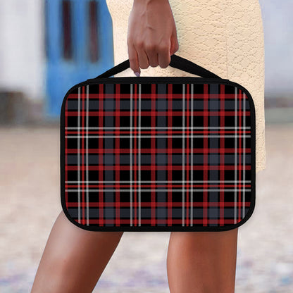 Grey Black And Red Scottish Plaid Print Classic Bible Case