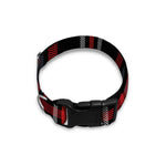 Grey Black And Red Scottish Plaid Print Dog Collar