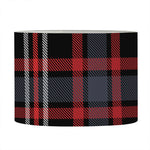 Grey Black And Red Scottish Plaid Print Drum Lamp Shade