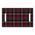Grey Black And Red Scottish Plaid Print Golf Cart Seat Cover