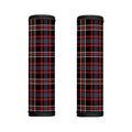 Grey Black And Red Scottish Plaid Print Handle Covers