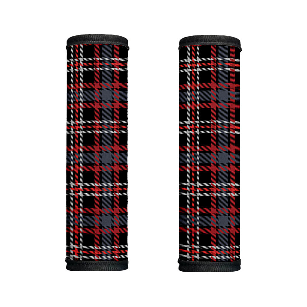 Grey Black And Red Scottish Plaid Print Handle Covers