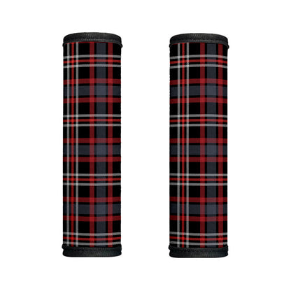 Grey Black And Red Scottish Plaid Print Handle Covers