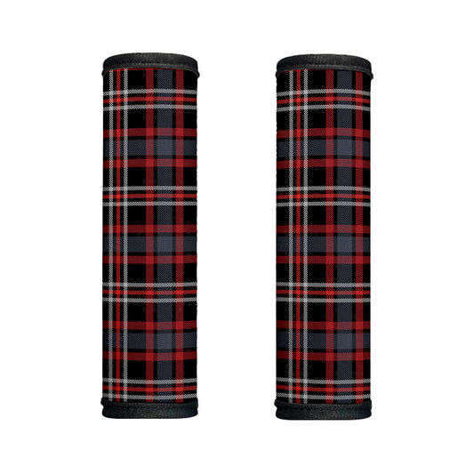Grey Black And Red Scottish Plaid Print Handle Covers