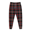 Grey Black And Red Scottish Plaid Print Jogger Pants