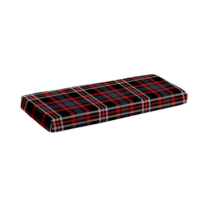 Grey Black And Red Scottish Plaid Print Piano Keyboard Cover