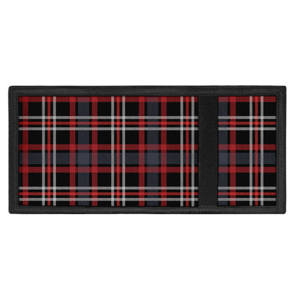 Grey Black And Red Scottish Plaid Print Trifold Wallet