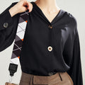 Grey Black Orange And White Argyle Print Bag Strap