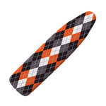 Grey Black Orange And White Argyle Print Ironing Board Cover