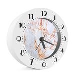 Grey Bronze Marble Print Alarm Clock