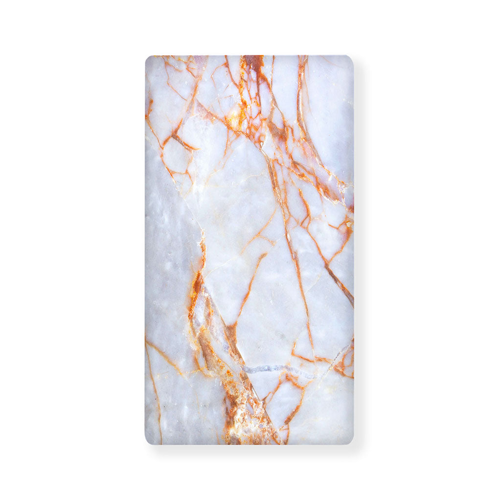 Grey Bronze Marble Print Baby Crib Sheet