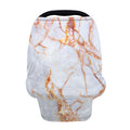 Grey Bronze Marble Print Baby Seat Cover