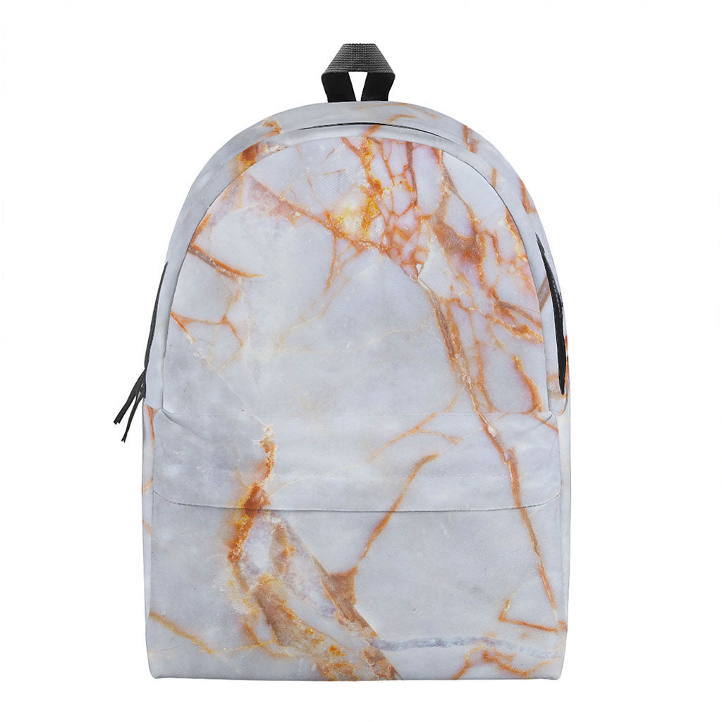 Grey Bronze Marble Print Backpack