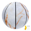 Grey Bronze Marble Print Basketball