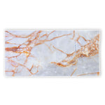 Grey Bronze Marble Print Beach Towel