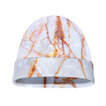 Grey Bronze Marble Print Beanie