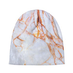 Grey Bronze Marble Print Beanie