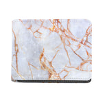 Grey Bronze Marble Print Bifold Wallet