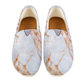 Grey Bronze Marble Print Casual Shoes